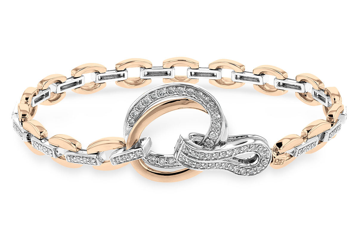 Allison Kaufman Diamond Bracelet in 14K Two-Tone Gold, 1.00 ctw (B1171)