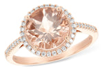 Allison Kaufman Morganite & Diamond Ring in 14K Rose Gold, 2.30 ctw