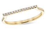 Allison Kaufman Diamond Ring in 14K Yellow Gold, 0.06 ctw