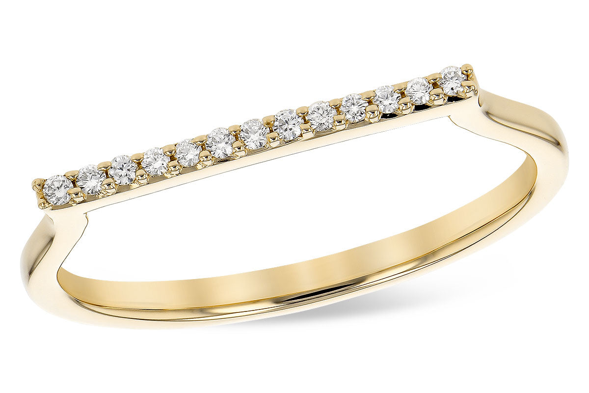 Allison Kaufman Diamond Ring in 14K Yellow Gold, 0.06 ctw