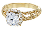 Allison Kaufman Diamond Engagement Ring Semi-Mount in 14K Yellow Gold, 0.16 ctw (L7718), alternate view