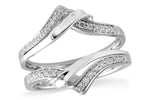 Allison Kaufman Diamond Ring Guard in 14K White Gold, 0.23 ctw (W2194)
