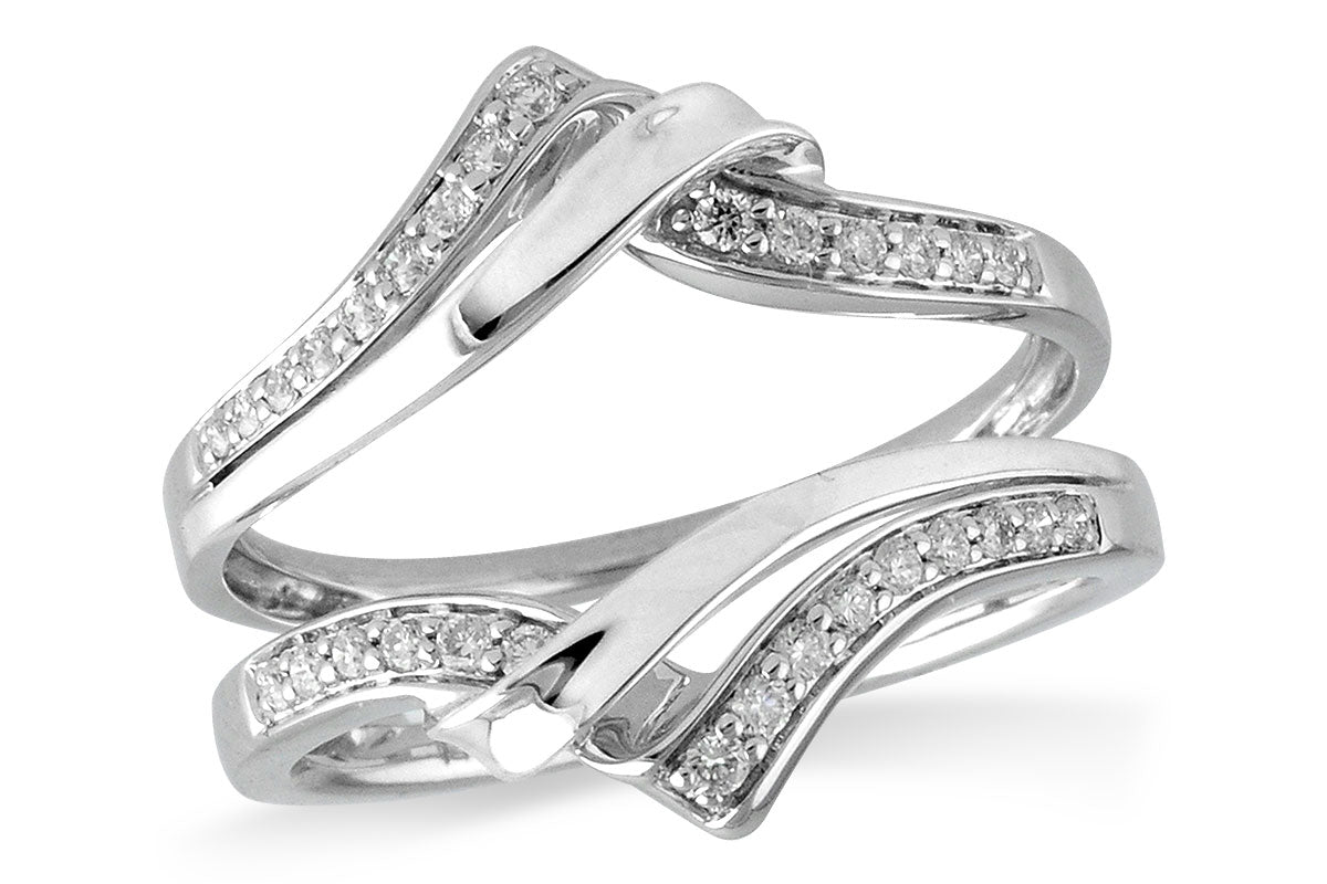 Allison Kaufman Diamond Ring Guard in 14K White Gold, 0.23 ctw (W2194)