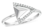 Allison Kaufman Diamond Ring in 14K White Gold, 0.11 ctw