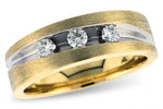 Allison Kaufman Diamond Men's Wedding Band in 14K Yellow Gold, 0.30 ctw