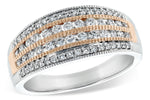 Allison Kaufman Diamond Wedding Band in 14K Two-Tone Gold, 0.50 ctw