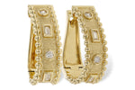 Allison Kaufman Baguette Diamond Earrings in 14K Yellow Gold, 0.18 ctw