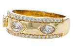 Allison Kaufman Diamond Wedding Band in 14K Yellow Gold, 0.75 ctw (W2613), alternate view