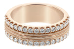 Allison Kaufman Diamond Wedding Band in 14K Rose Gold, 0.68 ctw, alternate view