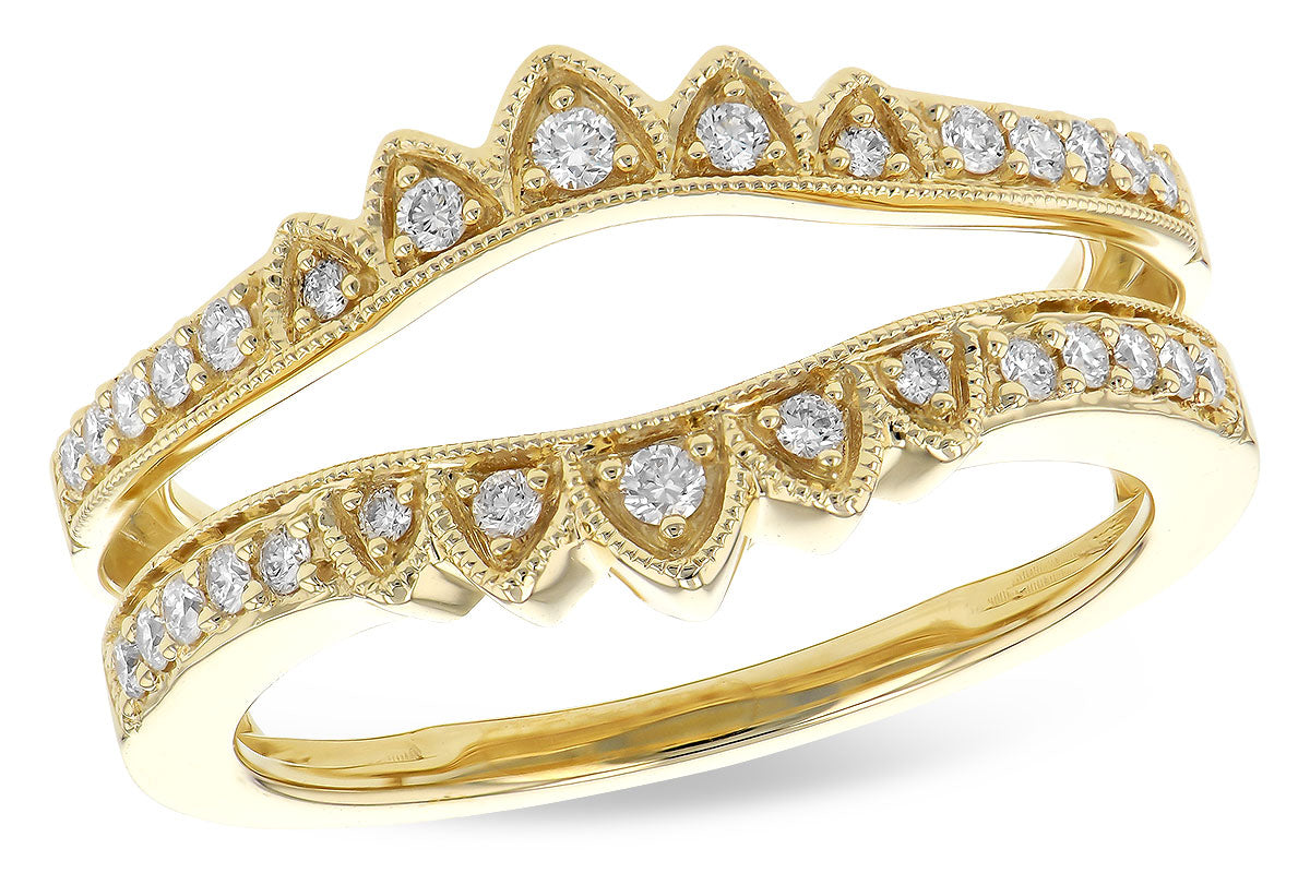 Allison Kaufman Diamond Ring Guard in 14K Yellow Gold, 0.25 ctw (W2405)
