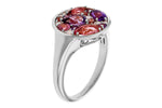 Allison Kaufman Amethyst, Pink Tourmaline & Diamond Ring in 14K White Gold, 1.45 ctw, alternate view