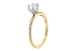 Allison Kaufman Diamond Engagement Ring Semi-Mount in 14K Yellow Gold, 0.16 ctw (L7615), alternate view
