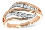 Allison Kaufman Diamond Ring in 14K Rose Gold, 0.25 ctw (D5710)