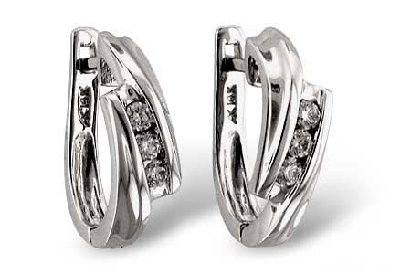 Allison Kaufman Diamond Earrings in 14K White Gold, 0.22 ctw