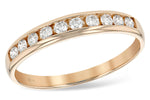 Allison Kaufman Diamond Wedding Band in 14K Rose Gold, 0.25 ctw (WR111-25)