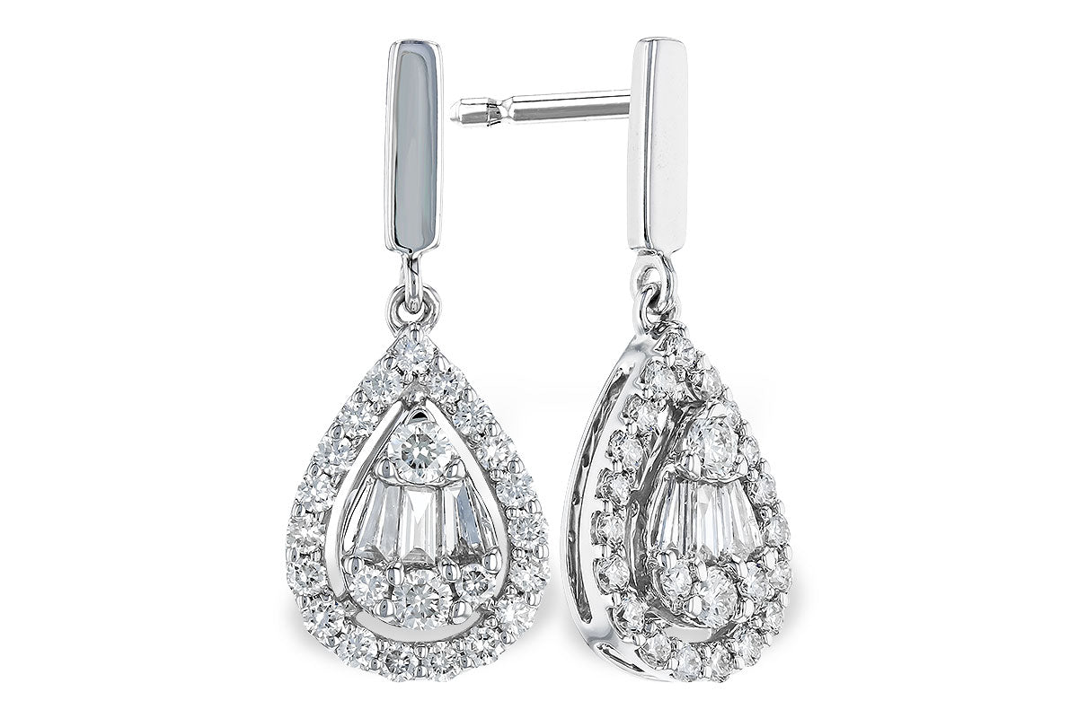 Allison Kaufman Diamond Earrings in 14K White Gold, 0.40 ctw