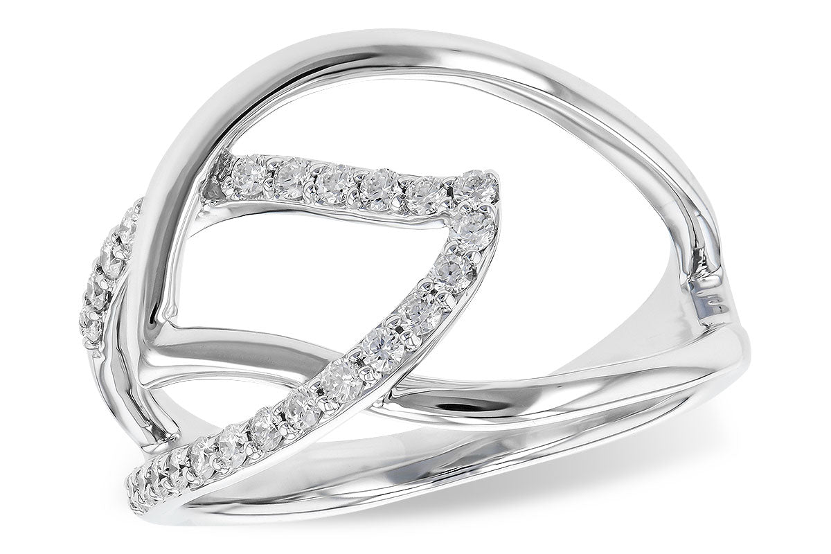 Allison Kaufman Diamond Ring in 14K White Gold, 0.25 ctw (D5850)
