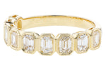 Allison Kaufman Fancy-Cut Diamond Wedding Band in 14K Yellow Gold, 1.35 ctw, alternate view