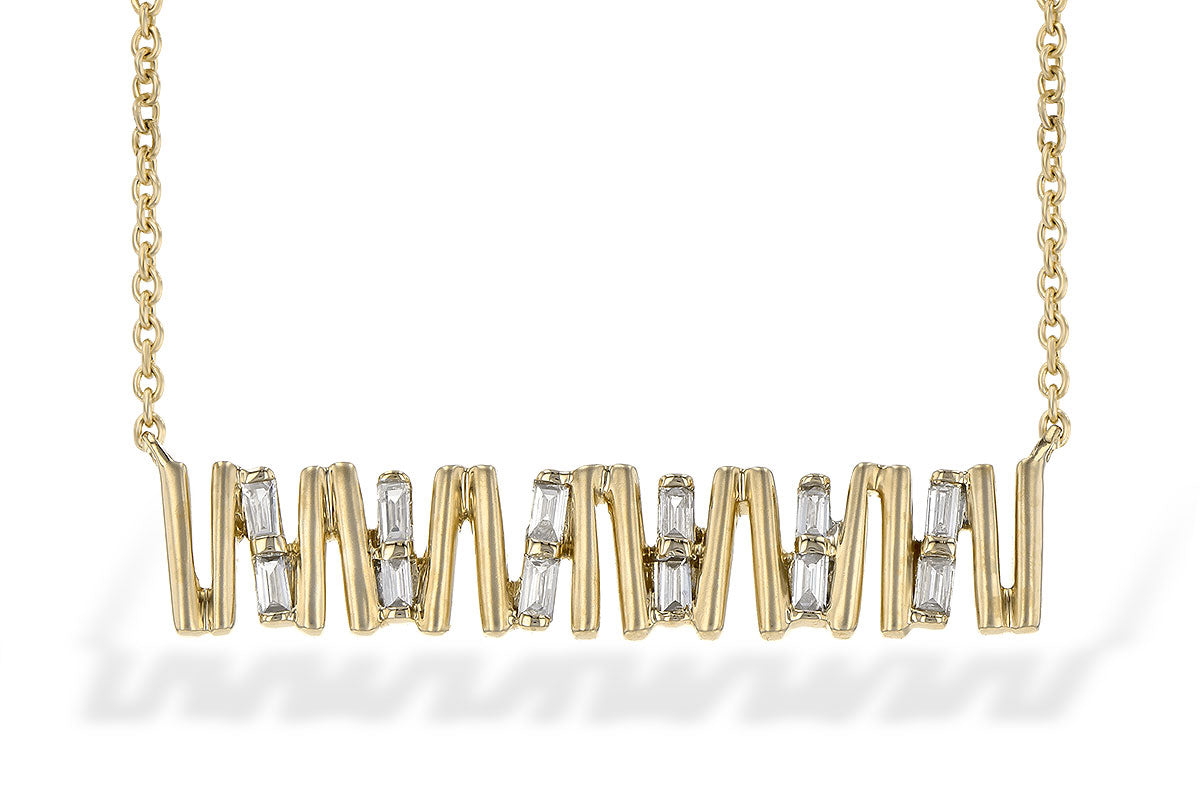 Allison Kaufman Diamond Necklace in 14K Yellow Gold, 0.15 ctw (N8121)