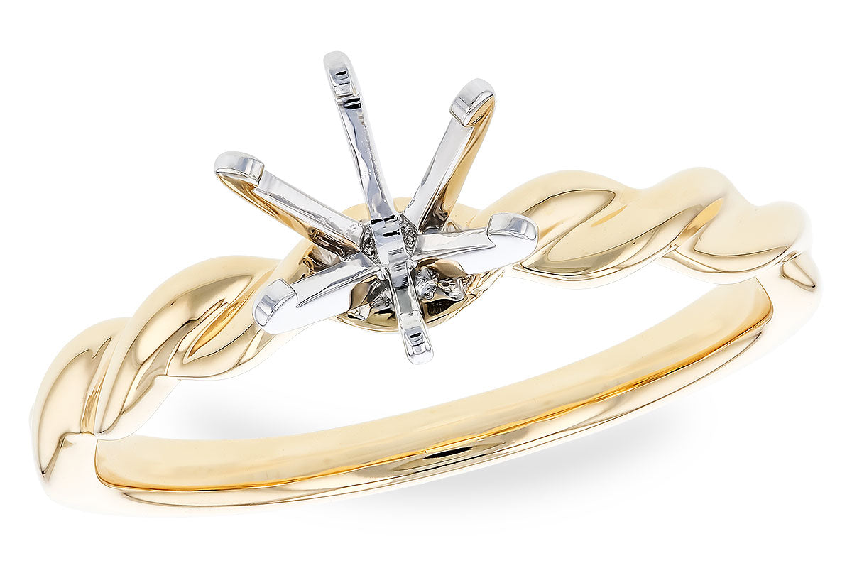 Allison Kaufman Engagement Ring Semi-Mount in 14K Yellow Gold (L7843)