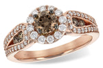 Allison Kaufman Brown Diamond Ring in 14K Rose Gold, 1.16 ctw