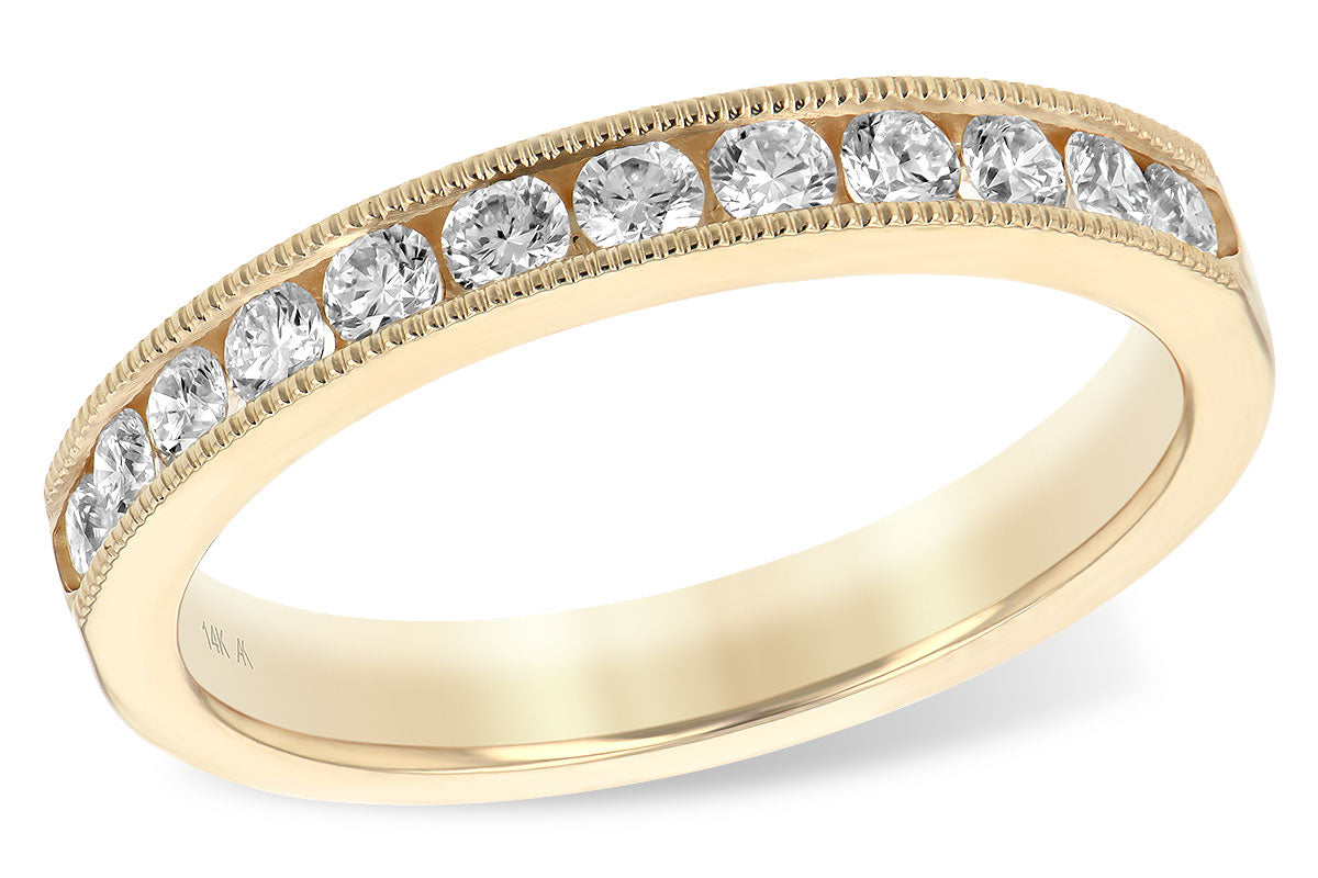 Allison Kaufman Diamond Wedding Band in 14K Yellow Gold, 0.50 ctw (WR829-50)