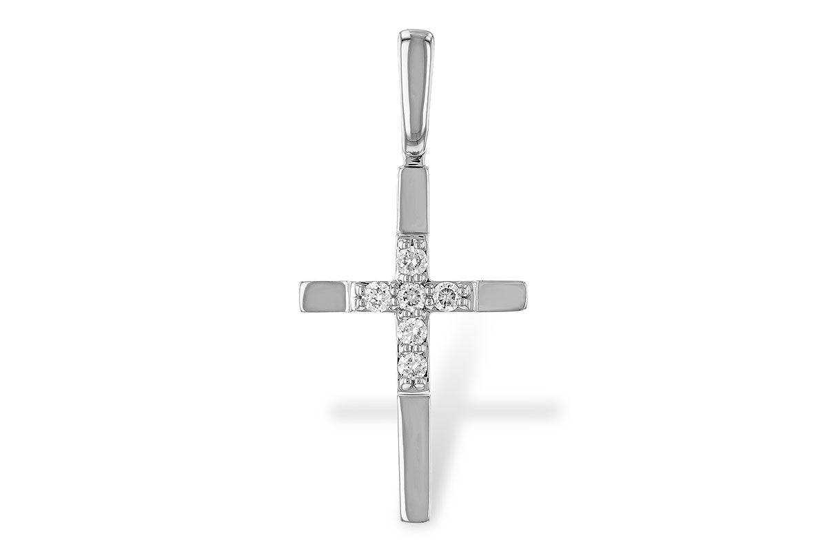 Allison Kaufman Diamond Pendant in 14K White Gold, 0.14 ctw