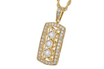 Allison Kaufman Diamond Necklace in 14K Yellow Gold, 0.40 ctw (N8283), alternate view