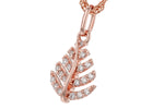 Allison Kaufman Diamond Necklace in 14K Rose Gold, 0.15 ctw (N8616), alternate view