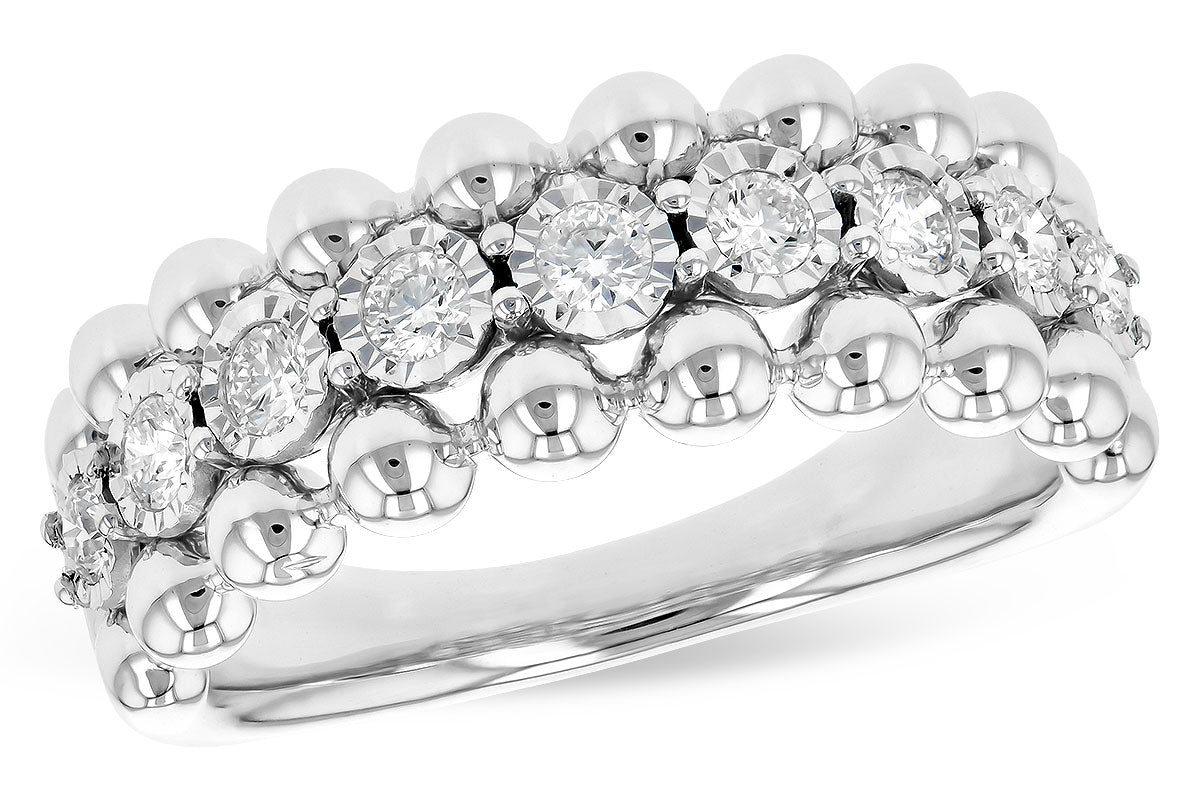 Allison Kaufman Diamond Wedding Band in 14K White Gold, 0.40 ctw