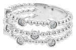 Allison Kaufman Diamond Wedding Band in 14K White Gold, 0.12 ctw (W2406), alternate view