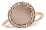 Allison Kaufman Diamond Ring in 14K Rose Gold, 0.12 ctw (D5641)