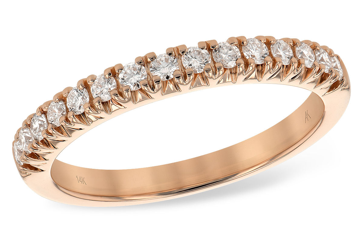 Allison Kaufman Diamond Wedding Band in 14K Rose Gold, 0.33 ctw (WR834-33)