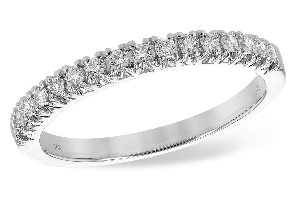 Allison Kaufman Diamond Wedding Band in 14K White Gold, 0.25 ctw (WR834-25)