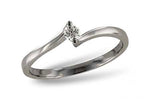 Allison Kaufman Diamond Ring in 14K White Gold, 0.08 ctw (D5060)
