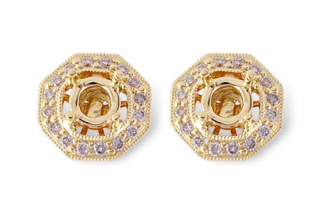 Allison Kaufman Diamond Earrings in 14K Yellow Gold, 0.20 ctw (E1296)