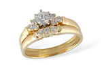 Allison Kaufman Diamond Bridal Set in 14K Yellow Gold, 0.50 ctw (S8035)