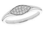 Allison Kaufman Diamond Ring in 14K White Gold, 0.14 ctw