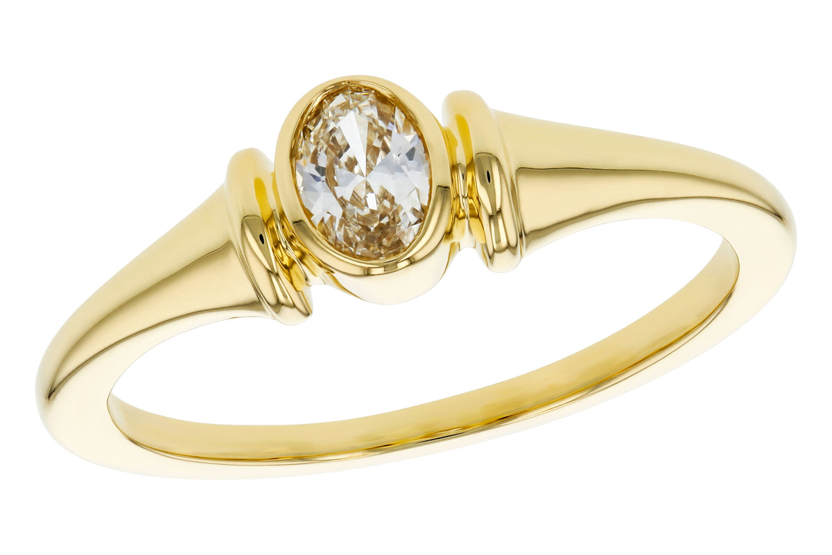 Allison Kaufman Fancy-Cut Diamond Ring in 14K Yellow Gold, 0.23 ctw