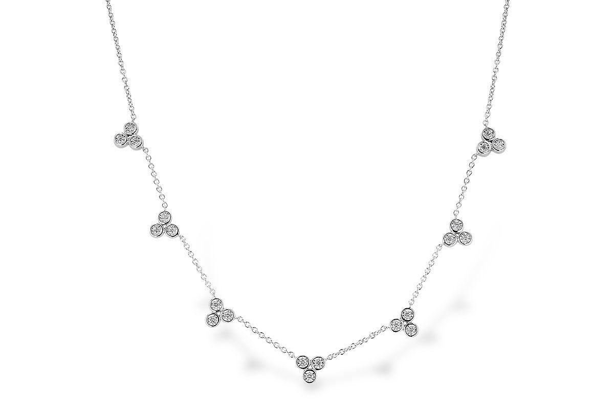 Allison Kaufman Diamond Necklace in 14K White Gold, 0.36 ctw (N8373)
