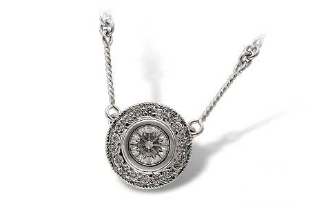 Allison Kaufman Diamond Necklace in 14K White Gold, 0.62 ctw (N7121)