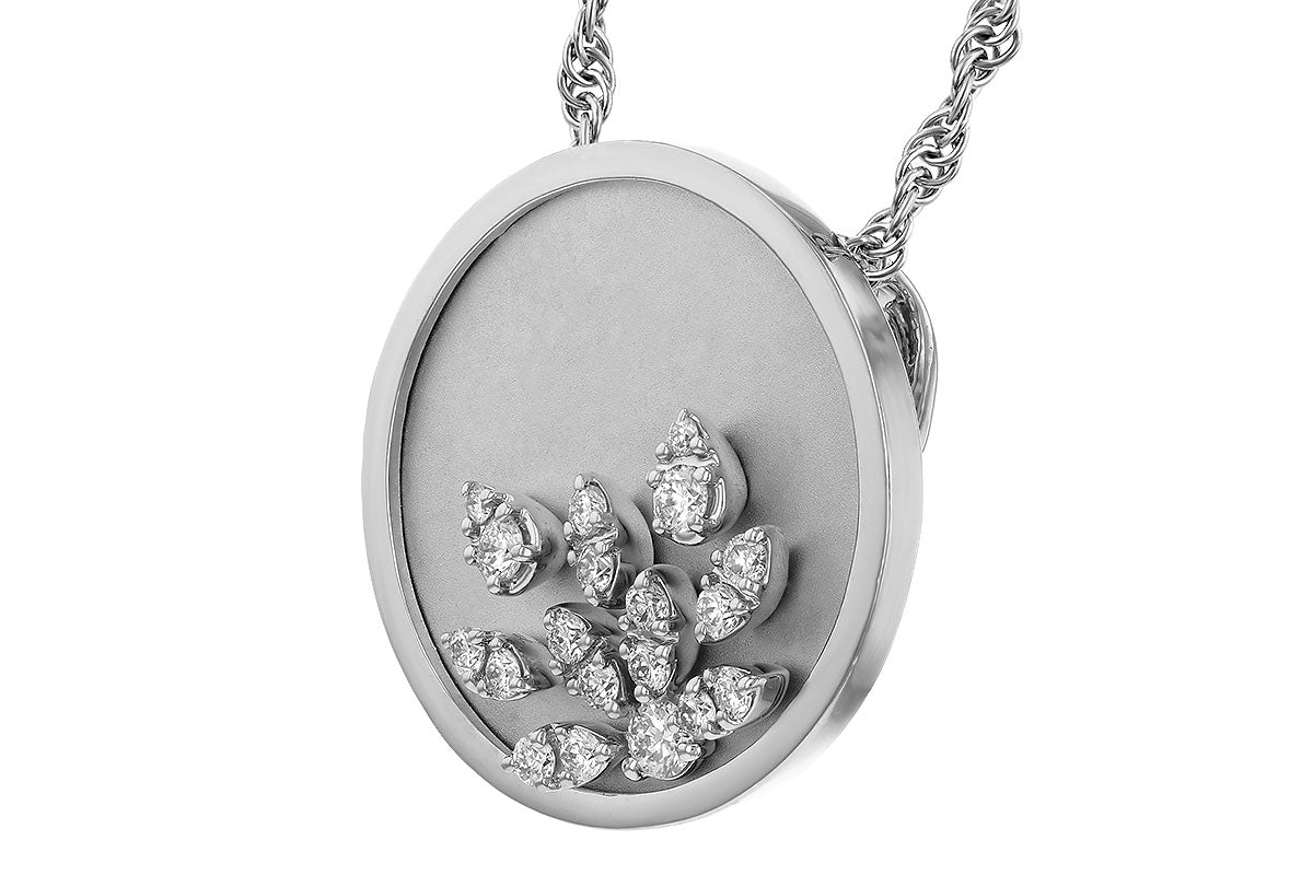 Allison Kaufman Diamond Necklace in 14K White Gold, 0.15 ctw (N8738), alternate view
