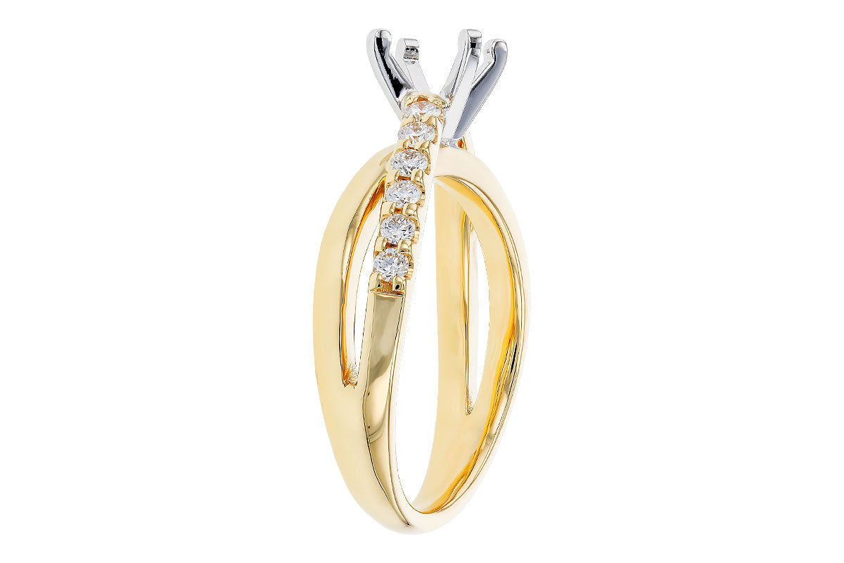 Allison Kaufman Diamond Wedding Band in 14K Yellow Gold, 0.32 ctw (L7833), alternate view