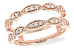 Allison Kaufman Diamond Ring Guard in 14K Rose Gold, 0.23 ctw (W2000)