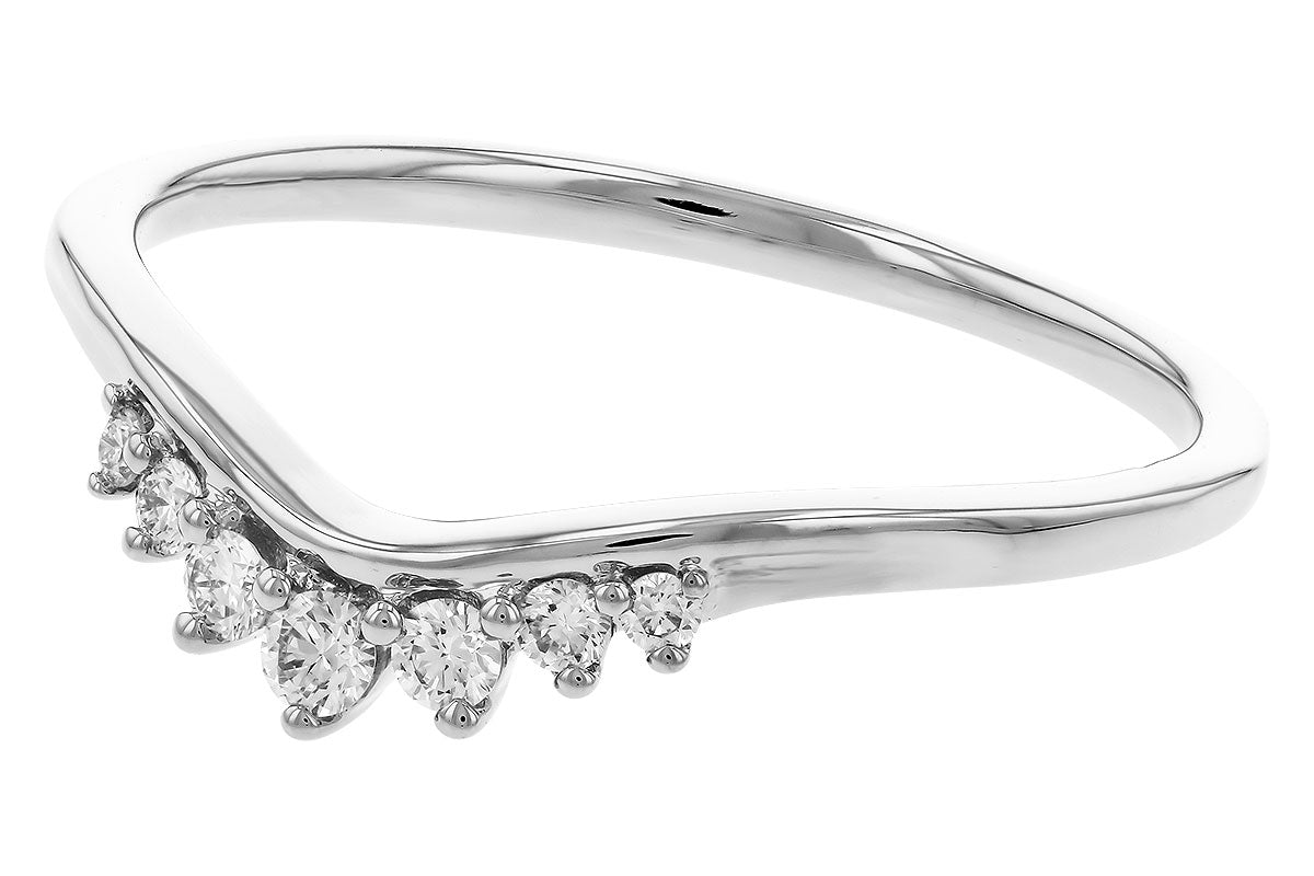 Allison Kaufman Diamond Band Enhancer in 14K White Gold, 0.12 ctw (W2560), alternate view
