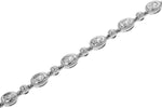 Allison Kaufman Fancy-Cut Diamond Bracelet in 14K White Gold, 1.25 ctw, alternate view