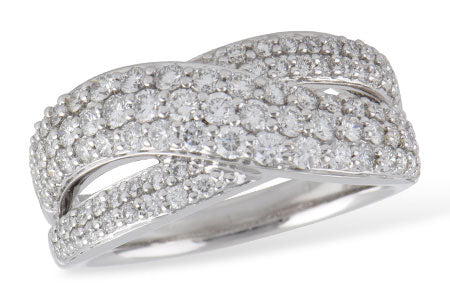 Allison Kaufman Diamond Wedding Band in 14K White Gold, 1.23 ctw