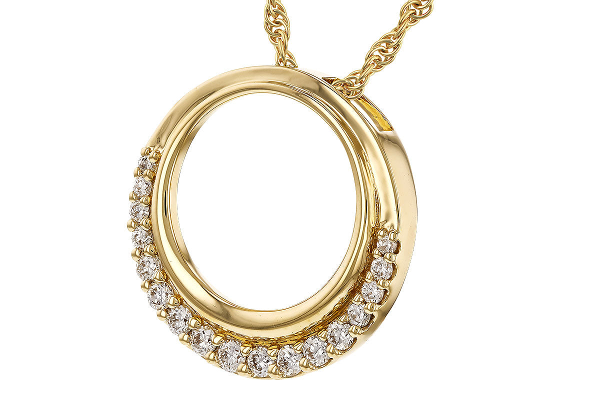 Allison Kaufman Diamond Necklace in 14K Yellow Gold, 0.20 ctw (N8678), alternate view