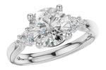Allison Kaufman Diamond Engagement Ring Semi-Mount in 14K White Gold, 0.16 ctw (L7918)