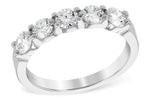 Allison Kaufman Diamond Wedding Band in 14K White Gold, 1.00 ctw (WR125-1)